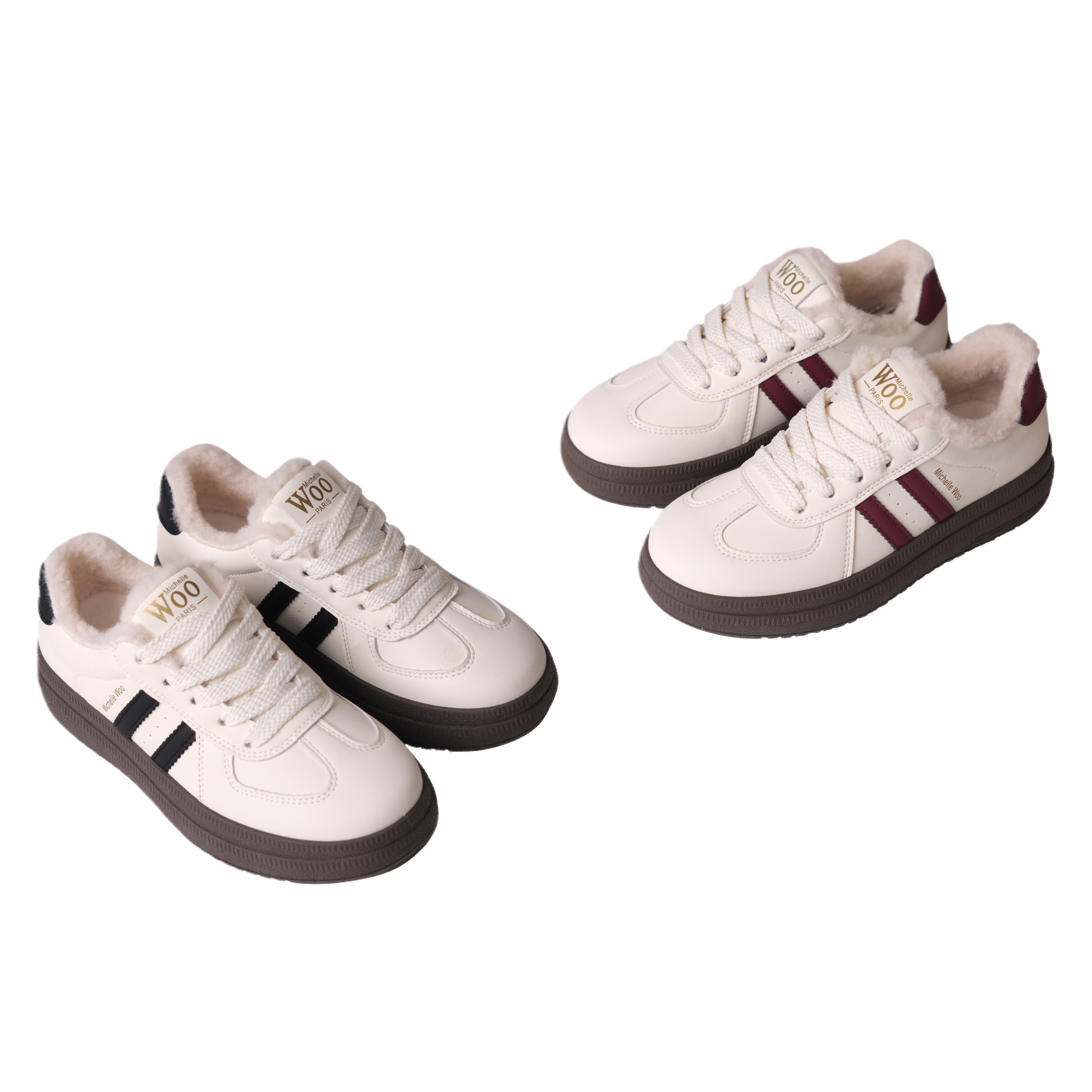 Allemand/RayuresHiver绒里运动鞋